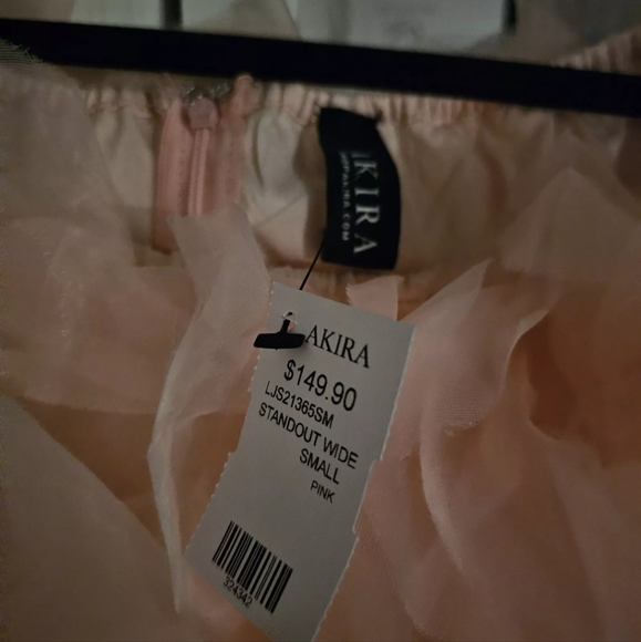 AKIRA Puffy Sleeve Pink Jumpsuit Womens SMALL - Picture 5 of 5